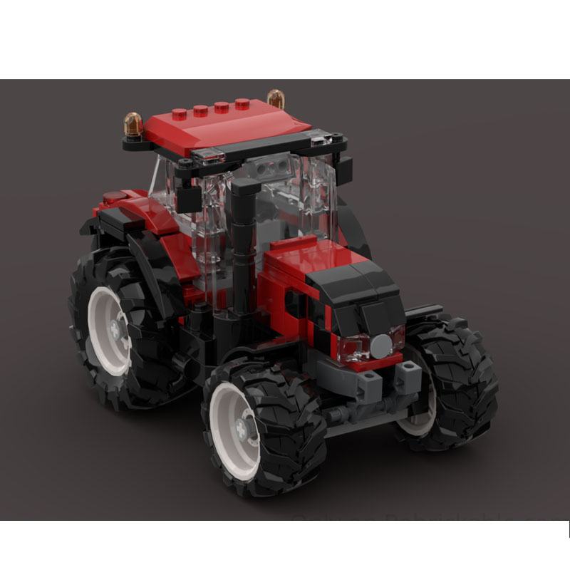 Farming Agriculture Model - 시티팜 MOC-271284 레드 농업용 트랙터 빌딩