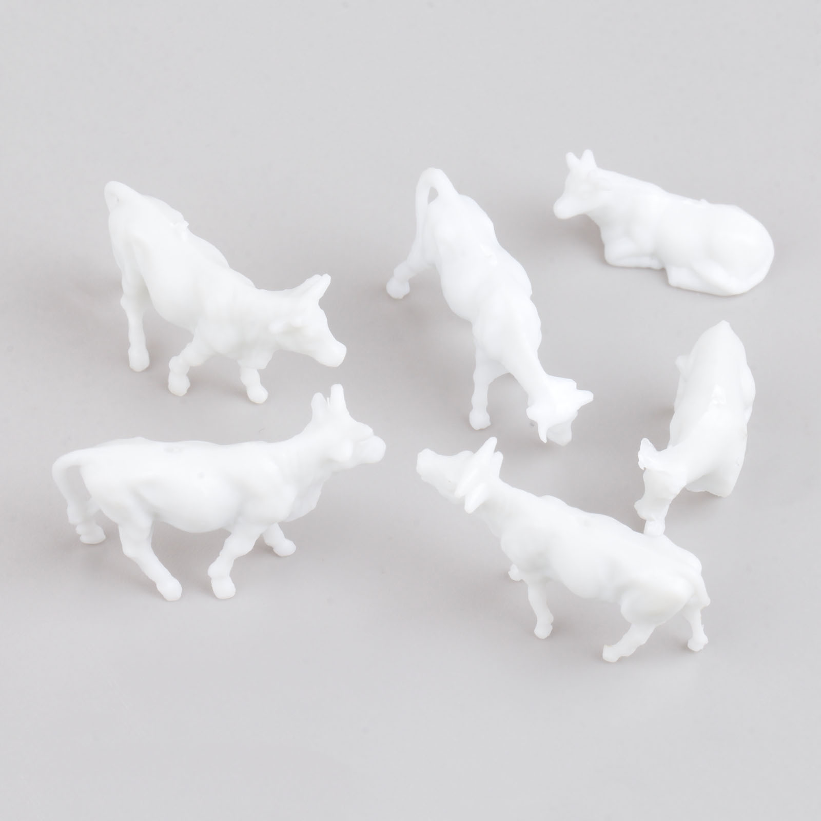 100pcs 흰색 모델 암소 규모 1:87 도색되지 않 - Farming Agriculture Model 리뷰 및 가격