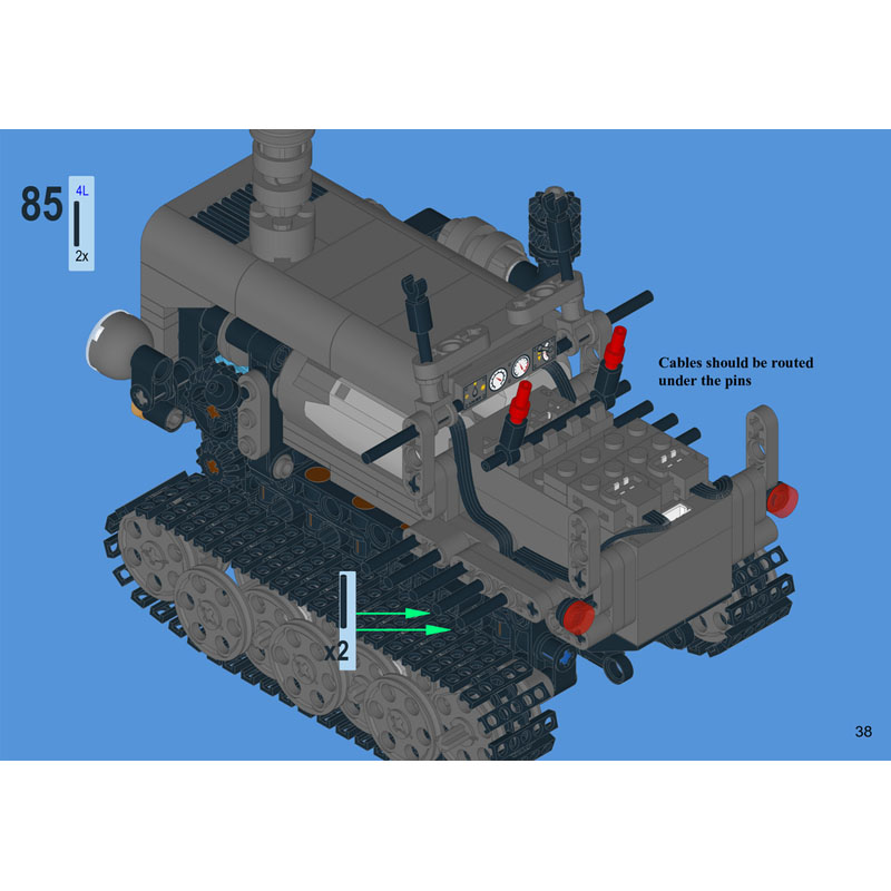 MOC-244038 도시 복고풍 농업용 트랙터 빌딩 블 - Farming Agriculture Model 리뷰 및 가격